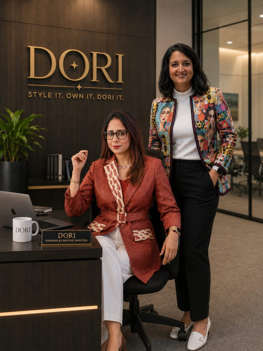 DORI co-founders in signature jacket